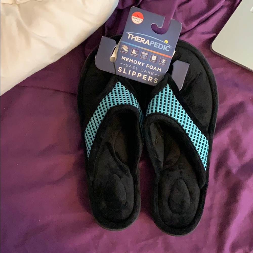 Therapedic memory foam slippers